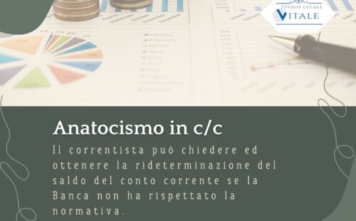 Anatocismo in conto corrente