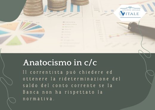 Anatocismo in conto corrente